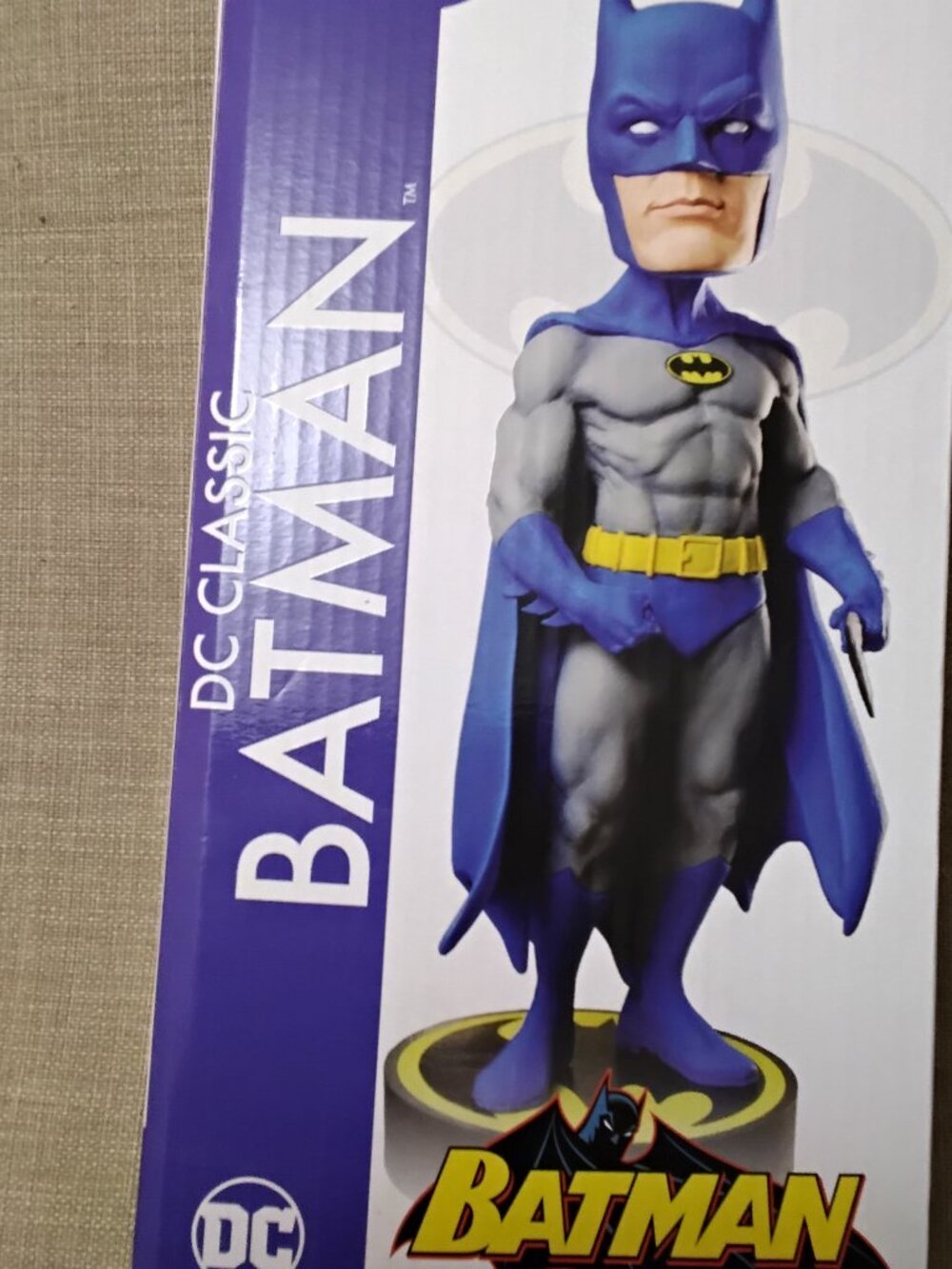 NECA DC Classic Batman Head Knocker Bobblehead (8" Resin) - Open Box / Pristine